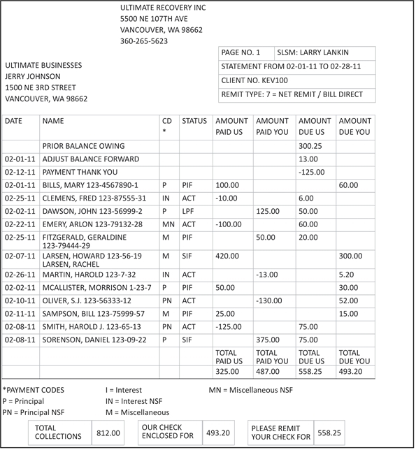 Remit Guide Sample statements